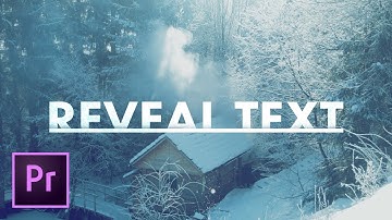 Text Reveal Effect TITLE in Premiere Pro Tutorial
