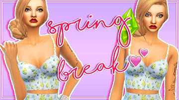 The Sims 4: Create A Sim | Spring Break - Collab W/ Fantayzia ♡