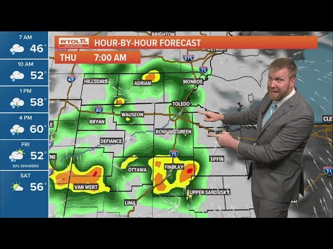 Scattered thunderstorms Thursday under cloudy skies, afternoon highs in ...
