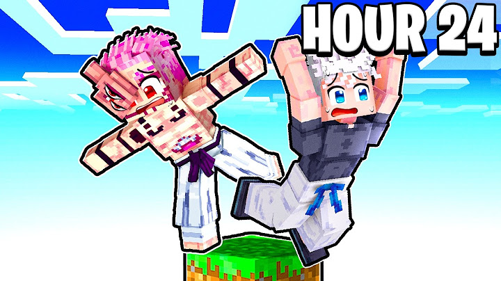 I Survived 24 Hours in JUJUTSU KAISEN Minecraft on One Block