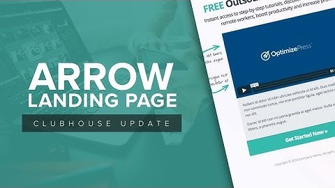 OptimizePress Club: Arrow - Landing Page Template