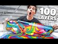 We Hydro Dipped a Nerf Blaster 100 Times! (100 Layers Challenge)