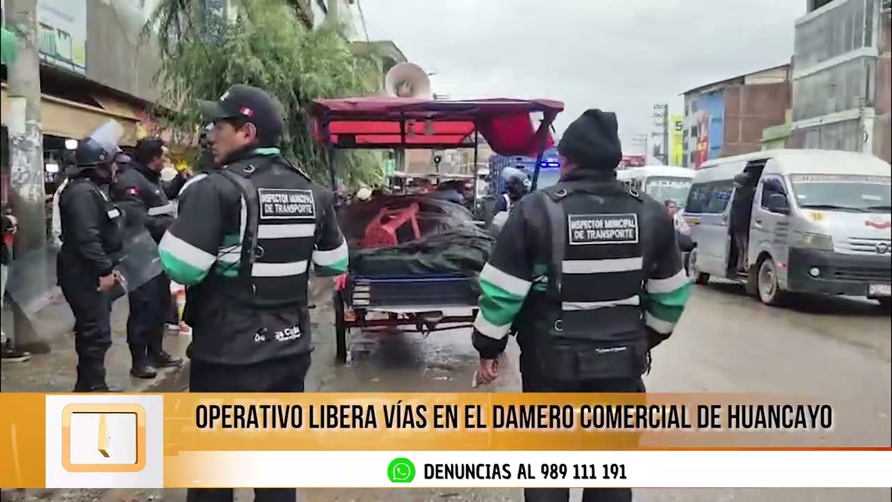 Municipalidad de Huancayo libera vías en el Damero Comercial