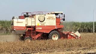 2 November 2023 Preet 849 combine harvester #soyabean