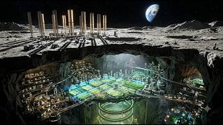 How Robots Will Build a City on the Moon | Lunar Habitat Concept