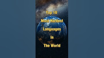 Top 10 Most Hardest Languages In The World 🌎 #trending #languages #viral #world