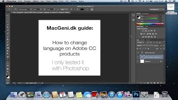 Guide - How to change language on Adobe CC to english