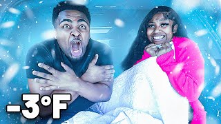 LAST TO LEAVE THE FREEZING CAR WINS $10,000! | VLOGMAS DAY 13