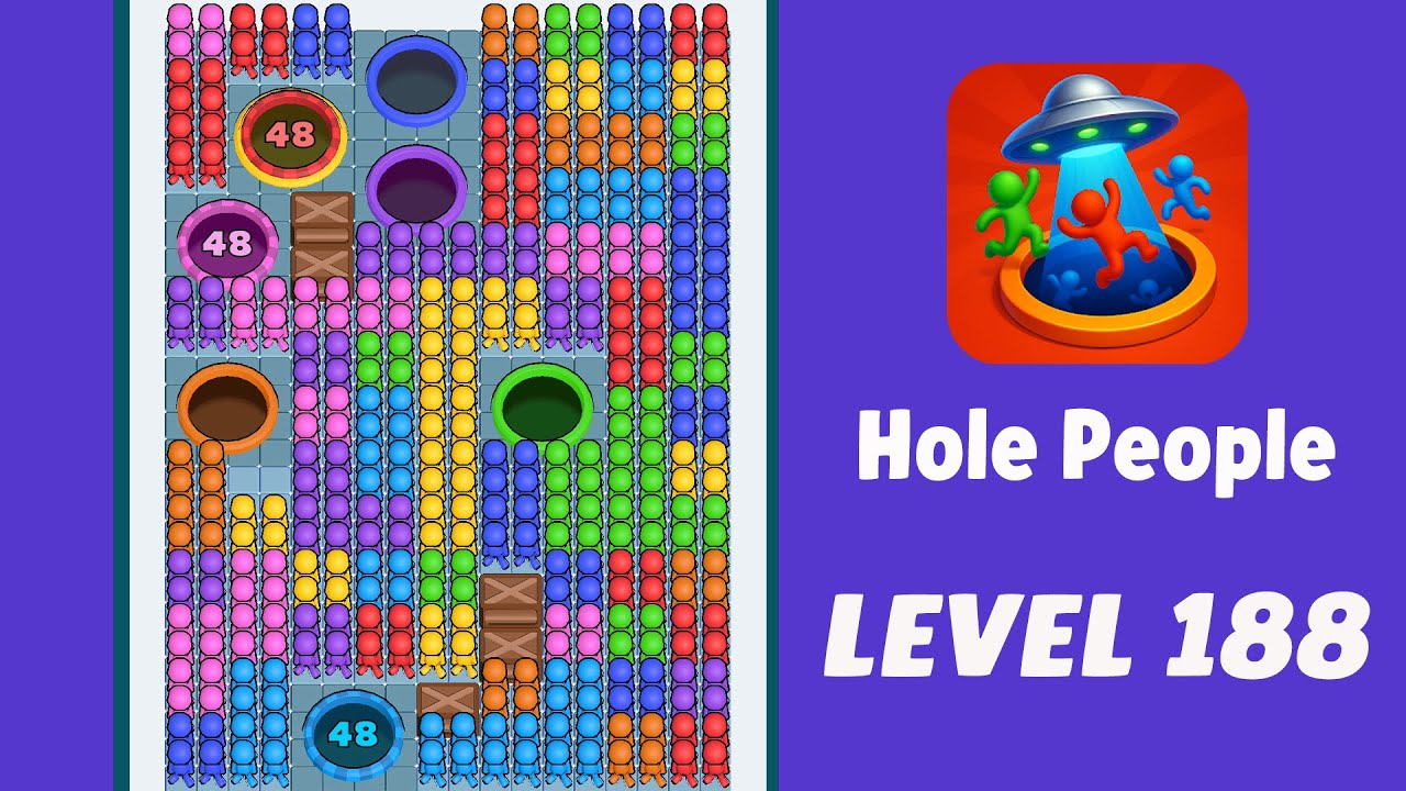 Hole People Level 188 Walkthrough | Gameplay Solution