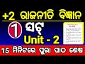 political science one shot mcq unit 2 | plus two second year political science unit 2