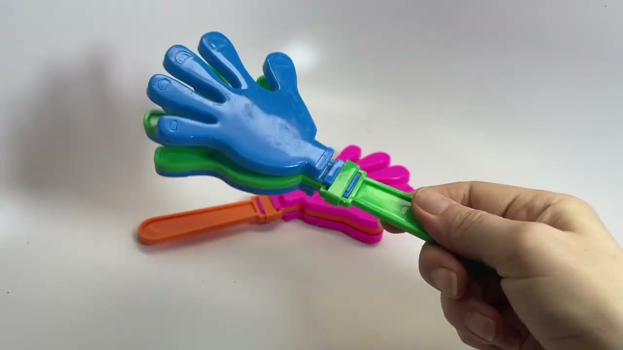 Large noise maker hand clapper toy - YouTube