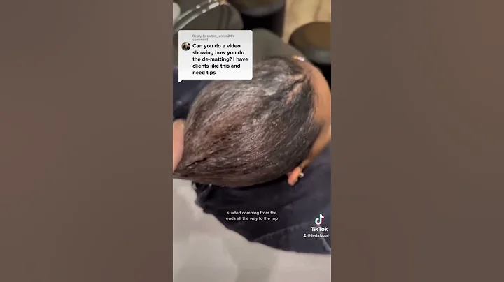 How to Detangle Matted Hair Tutorial #shorts