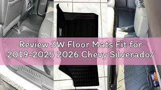 Review 3W Floor Mats Fit for 2019-2025 2026 Chevy Silverado/GMC Sierra Denali 1500 & 2020-2025 2026