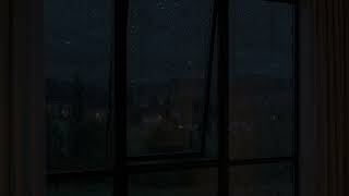 🌃 Rainy Night City Lights Through the Window — Calm Ambience for Sleep & Focus