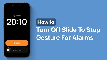 How to Turn Off Slide to Stop Gesture for Alarms in iOS 26.1