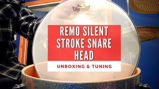 Remo Silent Stroke Snare Drum Head - Unboxing and Tuning