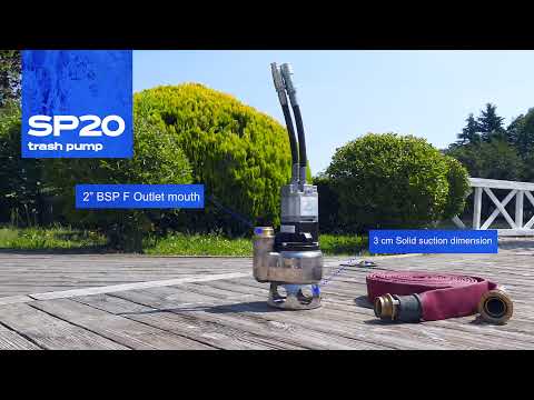 DOA K0004 SP45 Hydraulic 4" Submersible Slurry/Trash Pump Video