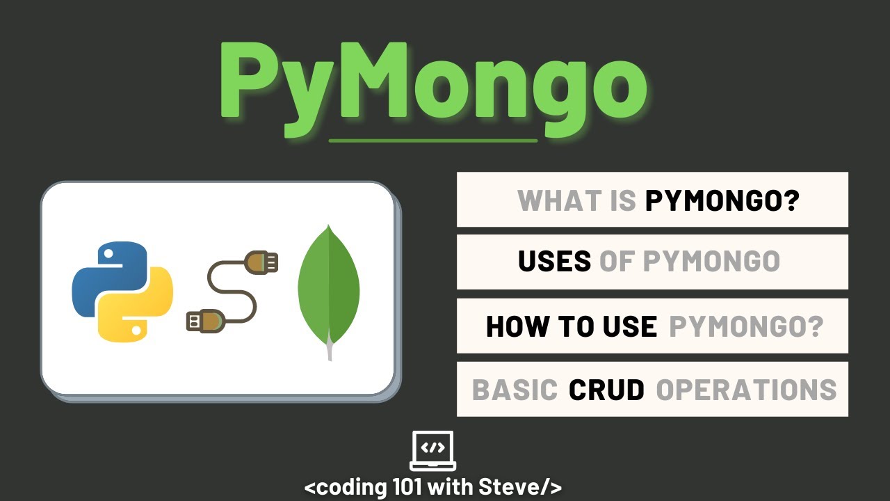 Pymongo (Interact With Mongodb In Python) [2022]