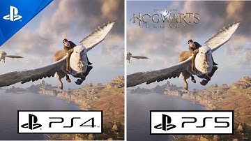 Hogwarts Legacy PS5 VS PS4 Graphics Comparison Gameplay [4K - 60FPS]