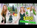 YESSTYLE TRY ON HAUL | $800 GREEN YESSTYLE HAUL 2019 (green clothing to make my bird happy)
