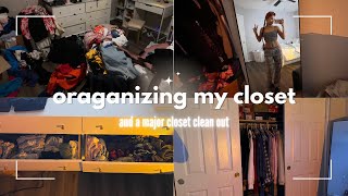 organizing and cleaning out my closet