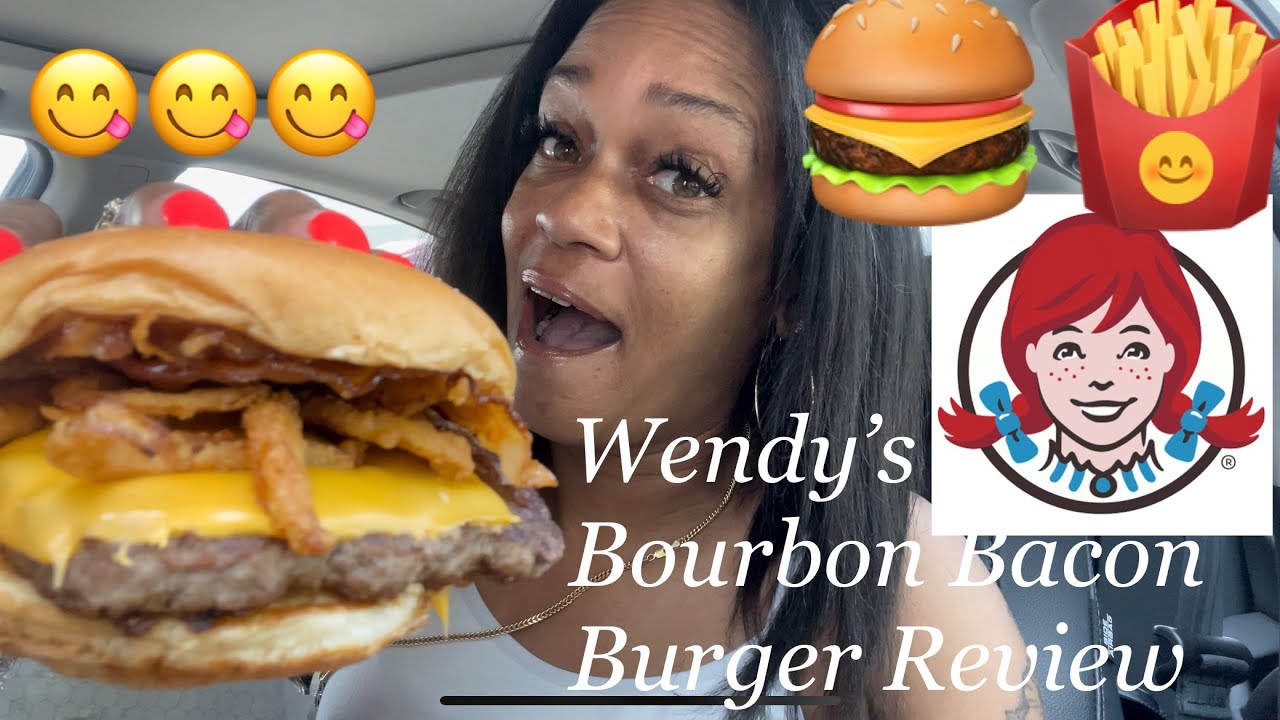 WENDYS BOURBON BACON BURGER CARBANG REVIEW… EAT SHOW 묵방 YouTube