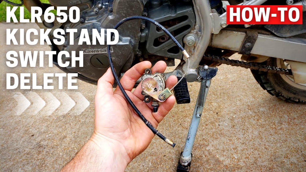 KLR650 Kickstand Safety Switch Delete HOW TO YouTube