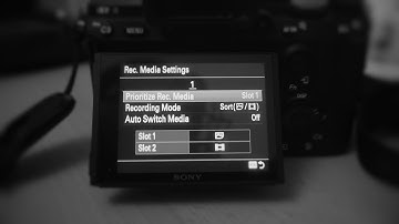 Sony A7RIII - Quicktip 1 - SD Card Recording Media Settings