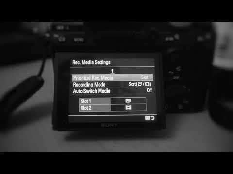 Sony A7RIII - Quicktip 1 - SD Card Recording Media Settings