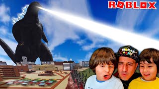 Somos GODZILLA y luchamos contra KAIJUS en ROBLOX!!