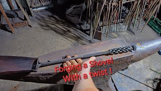 Blacksmithing: Forging a Shovel - Corn & Cob Twist Handle