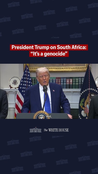 POTUS on South Africa: "It's a genocide" - YouTube