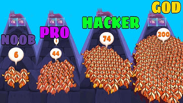 NOOB vs PRO vs HACKER vs GOD in Fish Run 3D Count Master