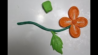 how to make Clay flower easily | Clay flower #AnbusHandwork
