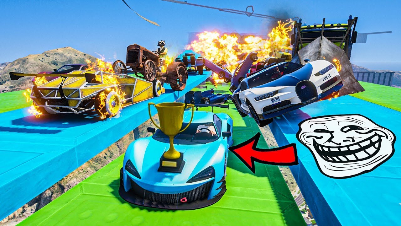 CARA A CARA CON COCHES ALEATORIOS Y EL ÚLTIMO EXPLOTA!! TROLLEADA INCREIBLE!! - GTA 5 ONLINE