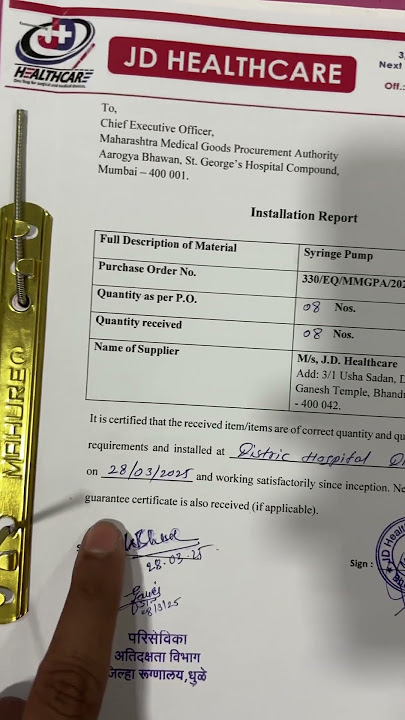 ICU Equipment Installation Report #icu #medical #nqas #kayakalp #viralvideo #mrvaibhavbhosale #dhule