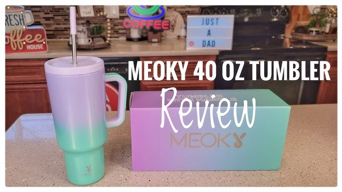 Lets test how good the Meoky 40oz coffee tumbler is at keeping drink h, meoky  40 oz tumbler