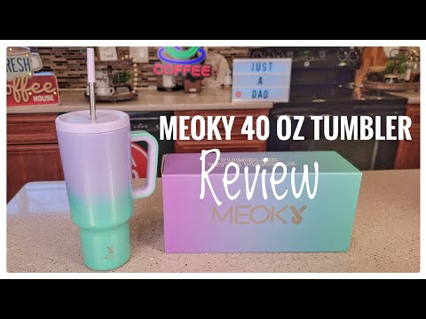 Meoky 40 oz Tumbler with Handle & Straw Lid Review 