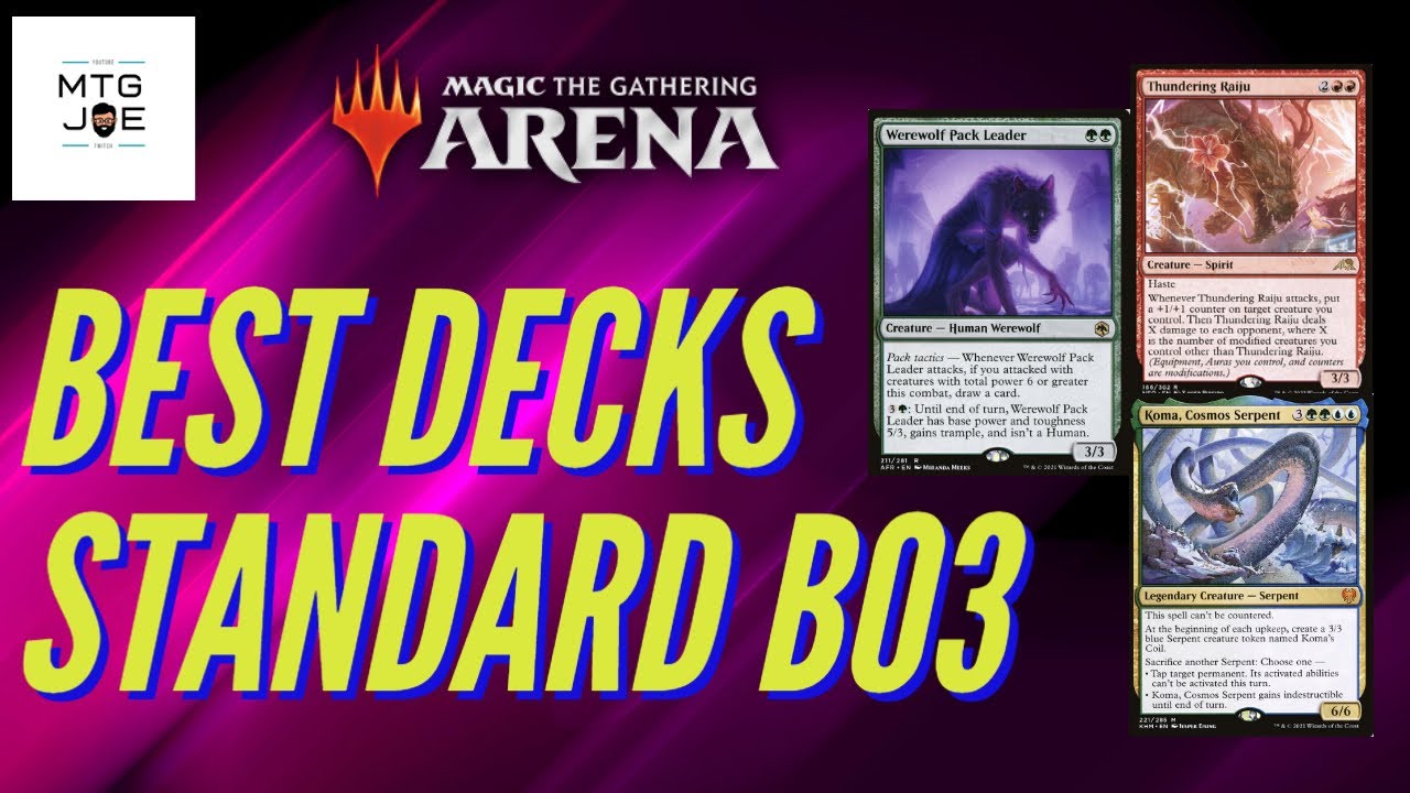 BEST DECKS MTG ARENA TRADITIONAL STANDARD BEST OF 3 Magic the Gathering MTG Arena YouTube