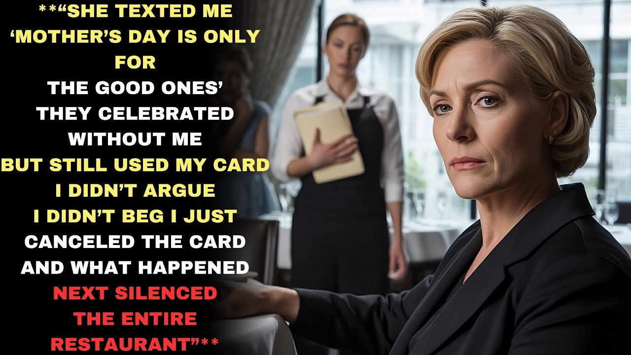 “They Said ‘Mother’s Day Is Only for the Good Ones’ — I Didn’t Argue, I Just Did THIS”