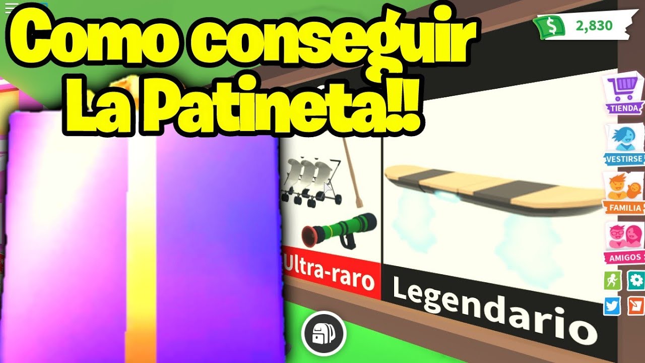 Como Conseguir La Aerotabla Patineta Legendaria En Adopt Me Actualización De Regalos Adopt Me - how to get a skateboard in roblox adopt me consigue robux