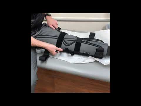 Proper application of Knee Immobilizer - YouTube