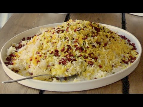 Opskrift - Zereshk polo - iransk mad - Mad i farver