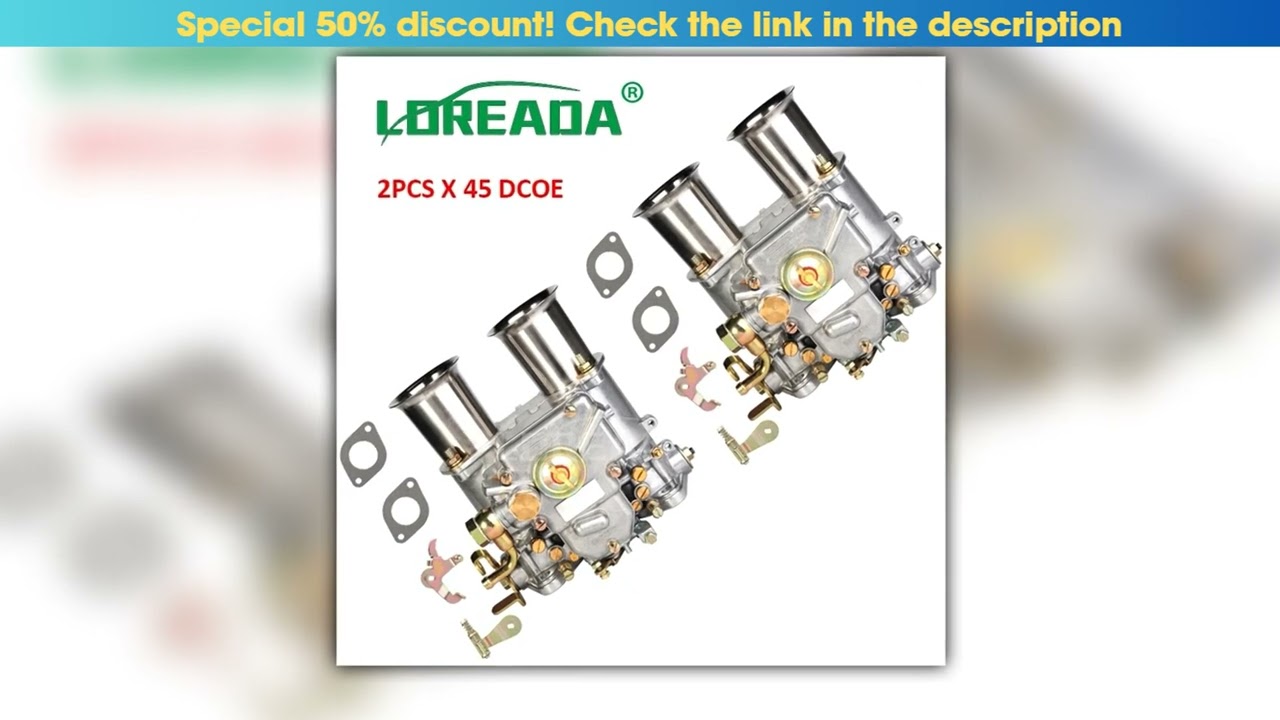 Slide 2PCS X 45 DCOE Weber Carburetor Carb Assy For 152G Twin Choke 19600.060 19600.017 4 Cyl 6 Cyl