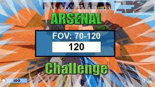 Roblox Arsenal FOV Challenge - I Tried 120 FOV Setting