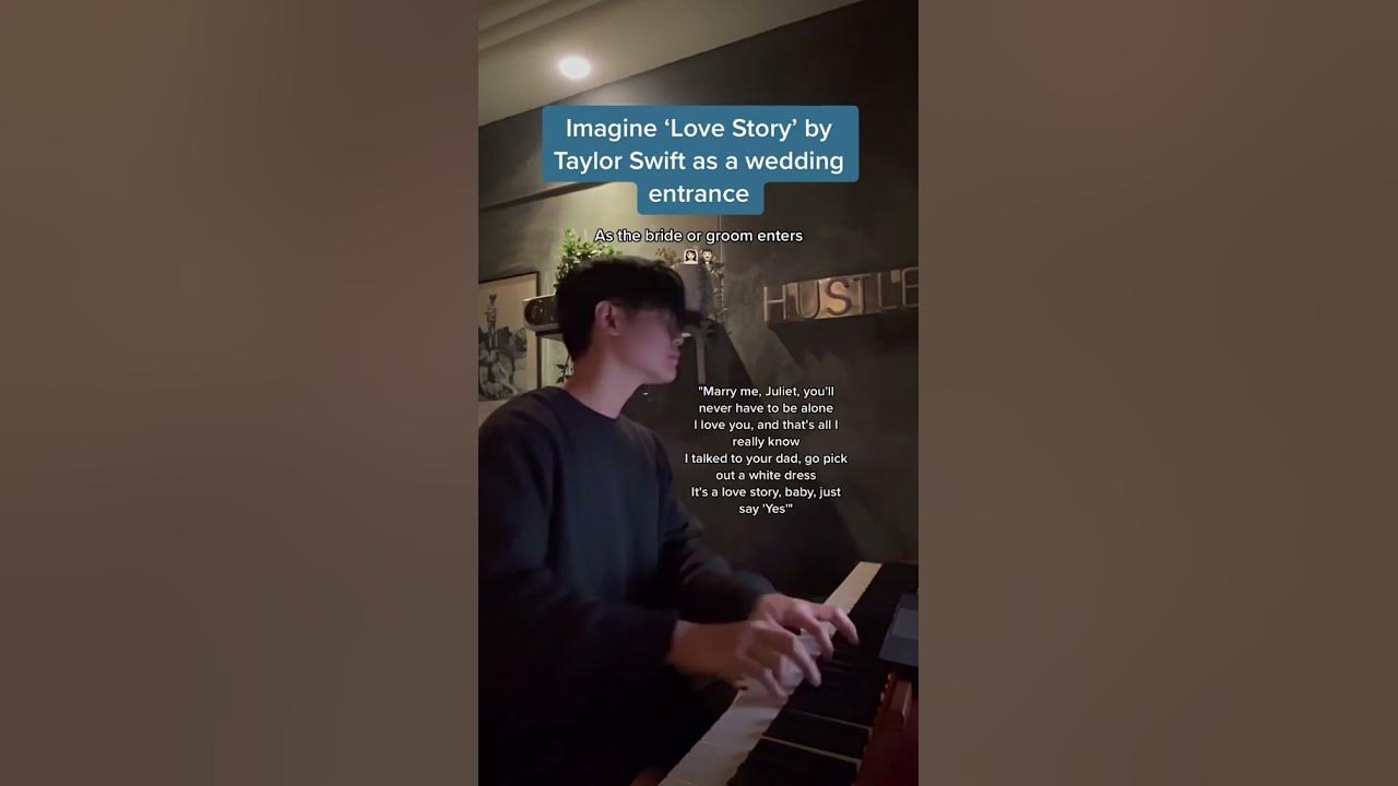 Imagine ‘Love Story’ by Taylor Swift as a wedding entrance!!