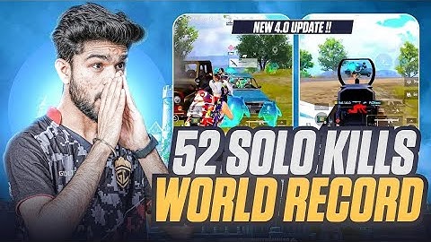 I MADE WORLD RECORD OF 52 SOLO KILLS IN 4.0 UPDATE | BGMI HIGHLIGHT | @LoLzZzGaming @GODLRAAJ1816 