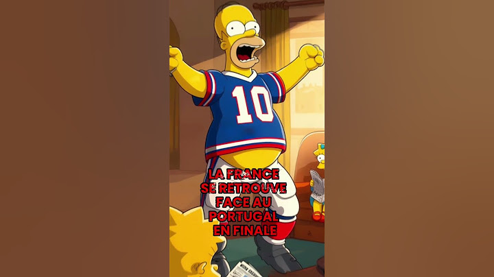 la France gagne la 1/2 Finale contre l' Espagne et remporte la Ligue des nations selon les Simpson