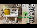 Farmhouse Mini Bench DIY