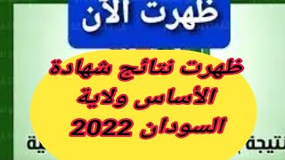 ظهرت نتائج شهادة الأساس ولاية السودان 2022 link رابط نتيجة شهادة الأساس السودانية 2022